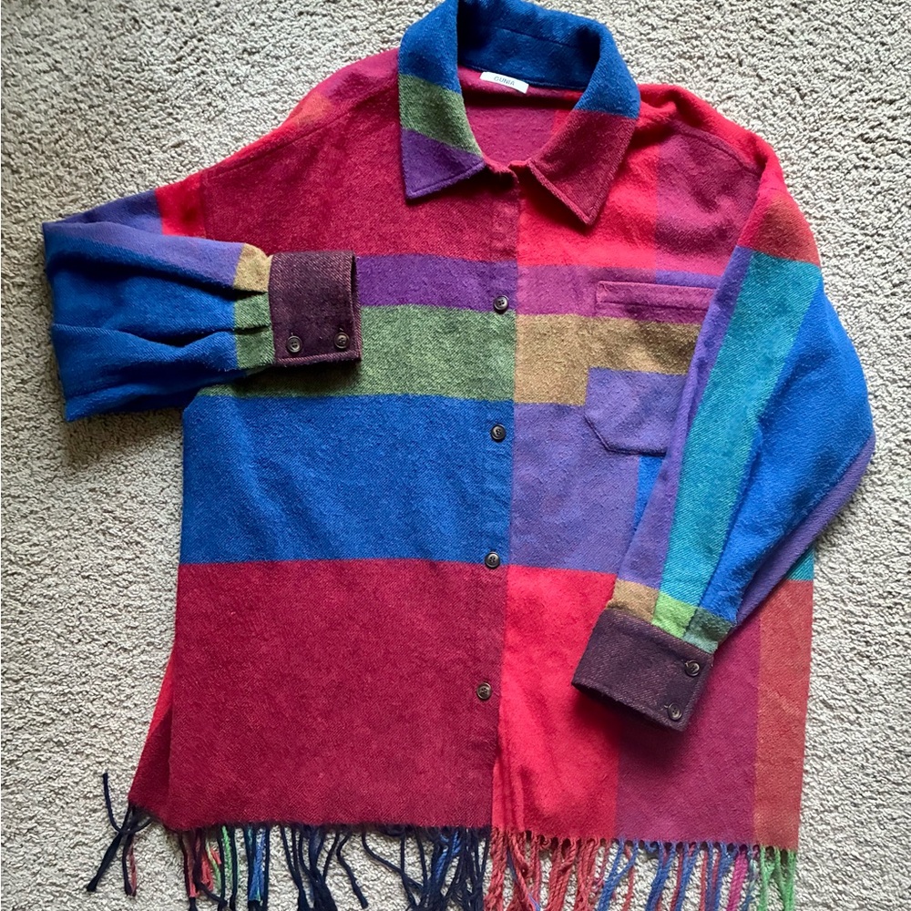 GUNIA Utility Shirt Jacket / Plaid Wool Shirt